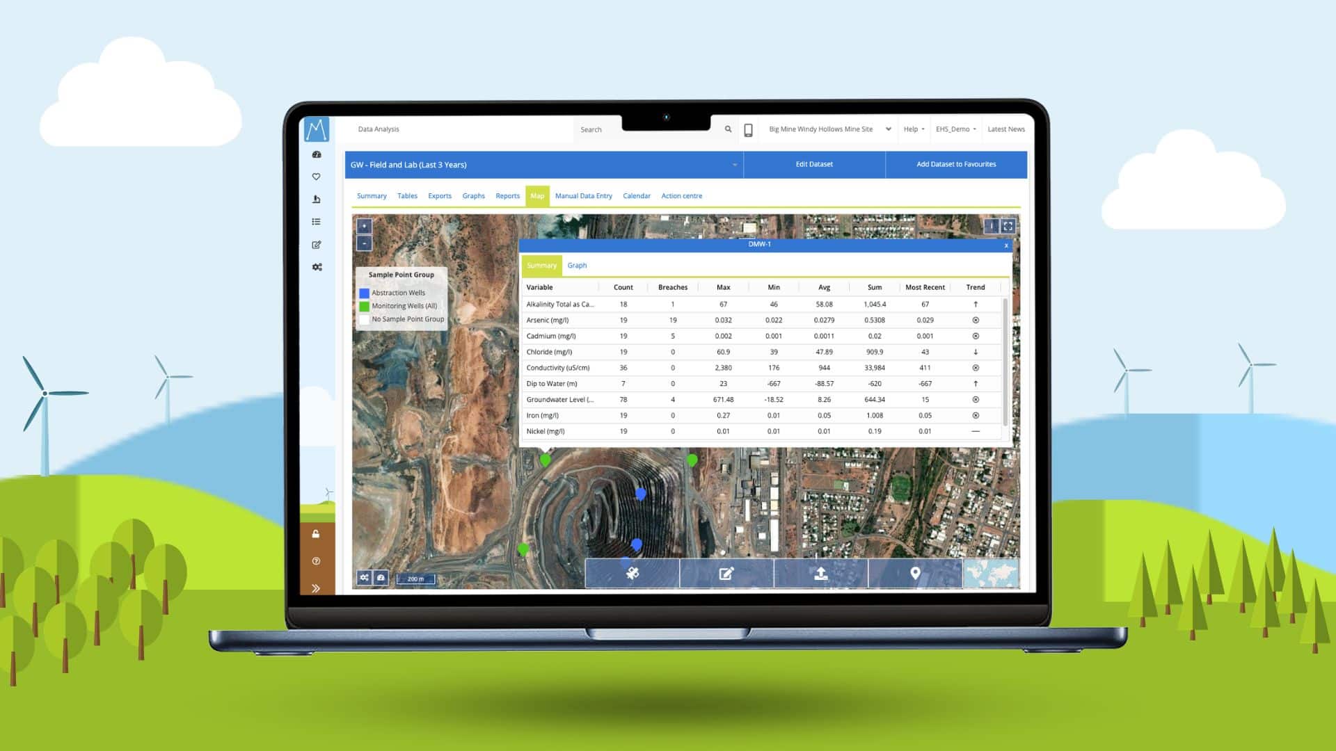 Mapping in MonitorPro